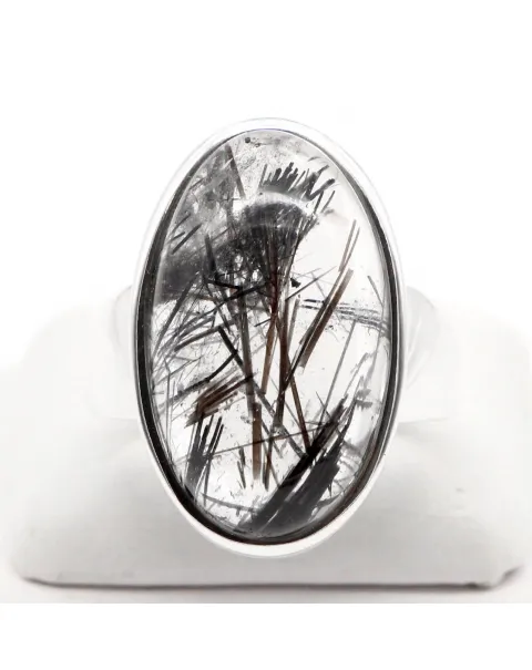 Anello Quarzo Tormalinato