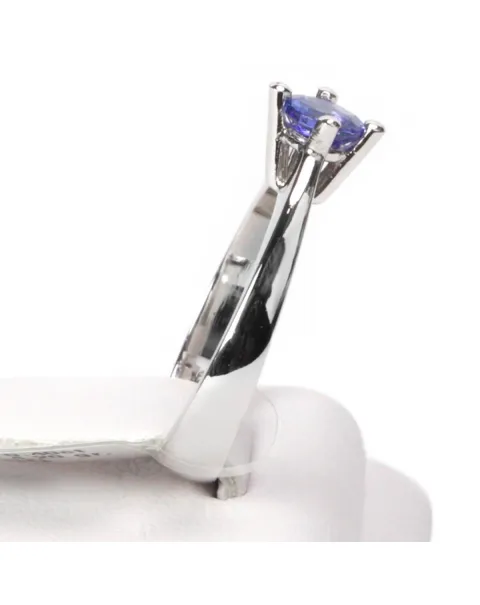 Anello Oro Bianco Tanzanite