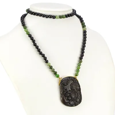 Collana in Giada e Onice