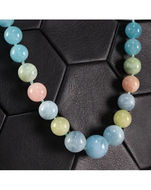 Collana in Acquamarina e Morganite