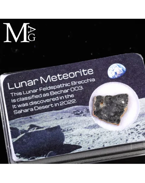Meteorite Lunare Bechar 003 – Una roccia autentica dalla superficie della Luna