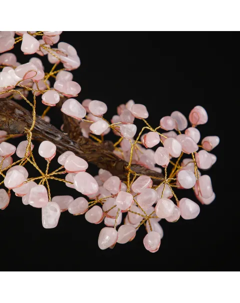 Feng Shui naturale blu cristallo di quarzo denaro albero bonsai stile decorazione per ricchezza e fortuna W3151