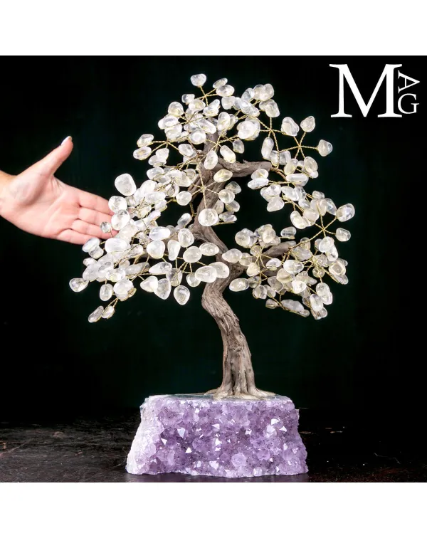 Albero Zen in Quarzo e Ametista