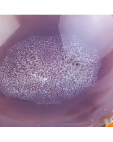 Ciotola svuota tasche in agata lavanda naturale.