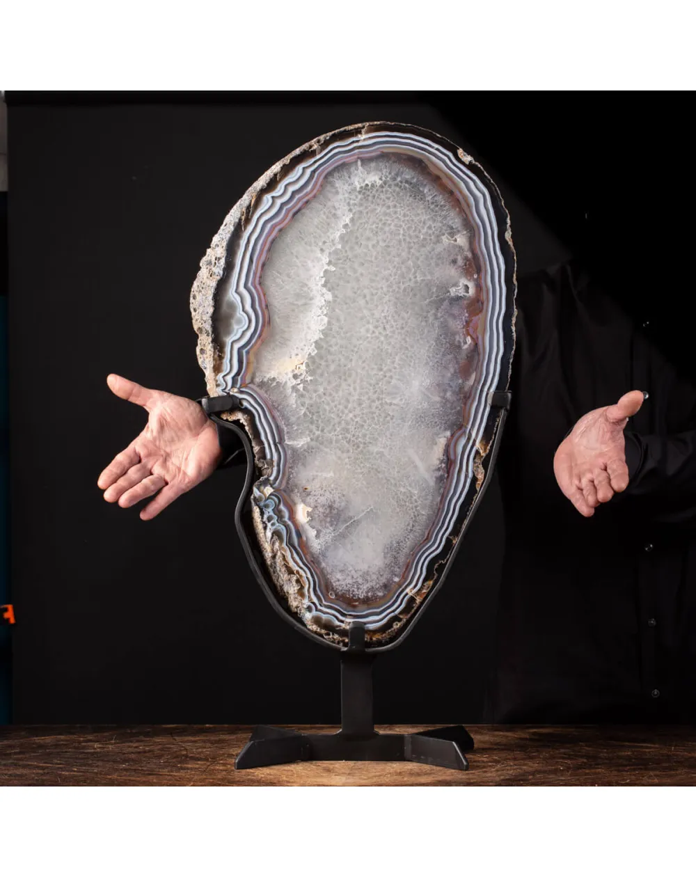Grande Fetta di Agata - Cristalli Decorativi