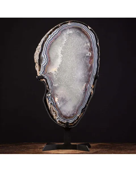 Grande Fetta di Agata - Cristalli Decorativi