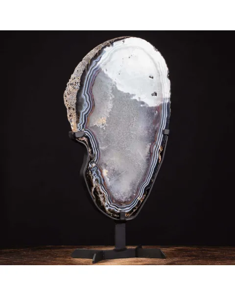 Grande Fetta di Agata - Cristalli Decorativi