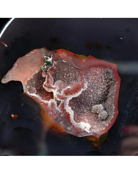 Geode Agata Sezionata su base