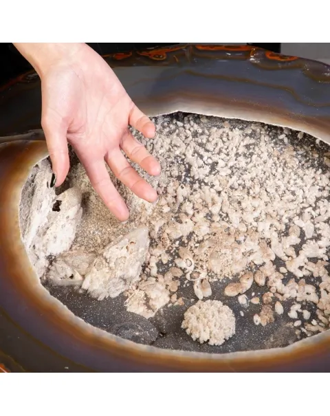 Bellissimo Geode Agata Sezionata " Jewelery Box"