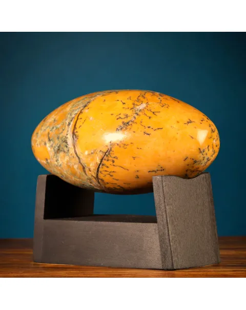 Shiva Lingam in Opale Dendritico – Simbolo di Connessione con la Terra.