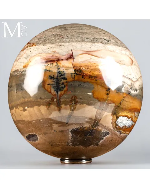 Sfera in Agata Dendritica – Landscape – Madagascar