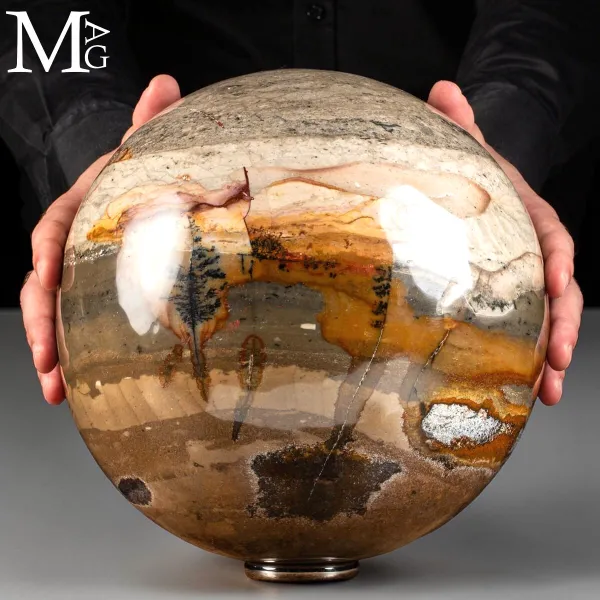 Sfera in Agata Dendritica – Landscape – Madagascar