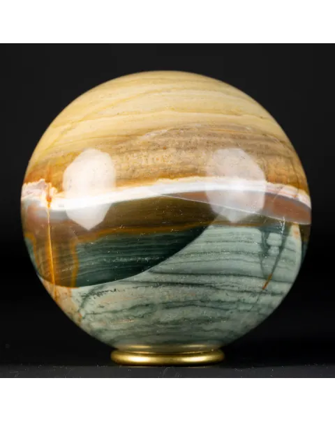 Sfera in Agata Policromo con occhio