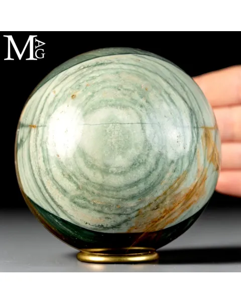 Sfera in Agata Policromo con occhio