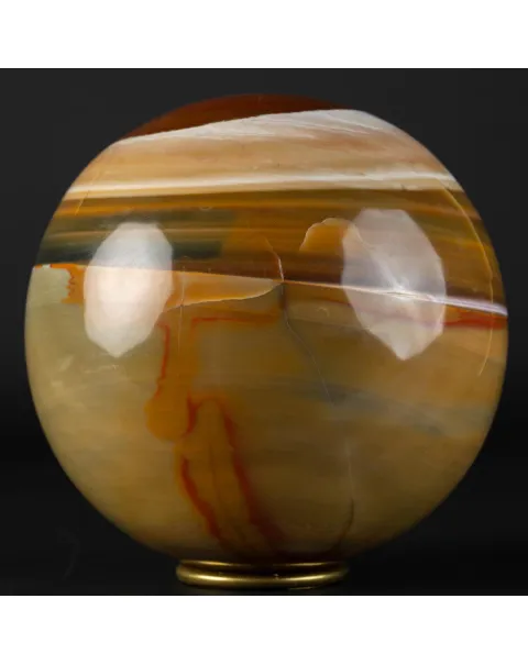 Sfera in Agata Policromo con occhio