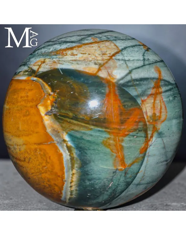 Sfera in Diaspro Policromo Agatizzato