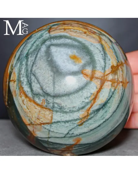 Sfera in Diaspro Policromo Agatizzato