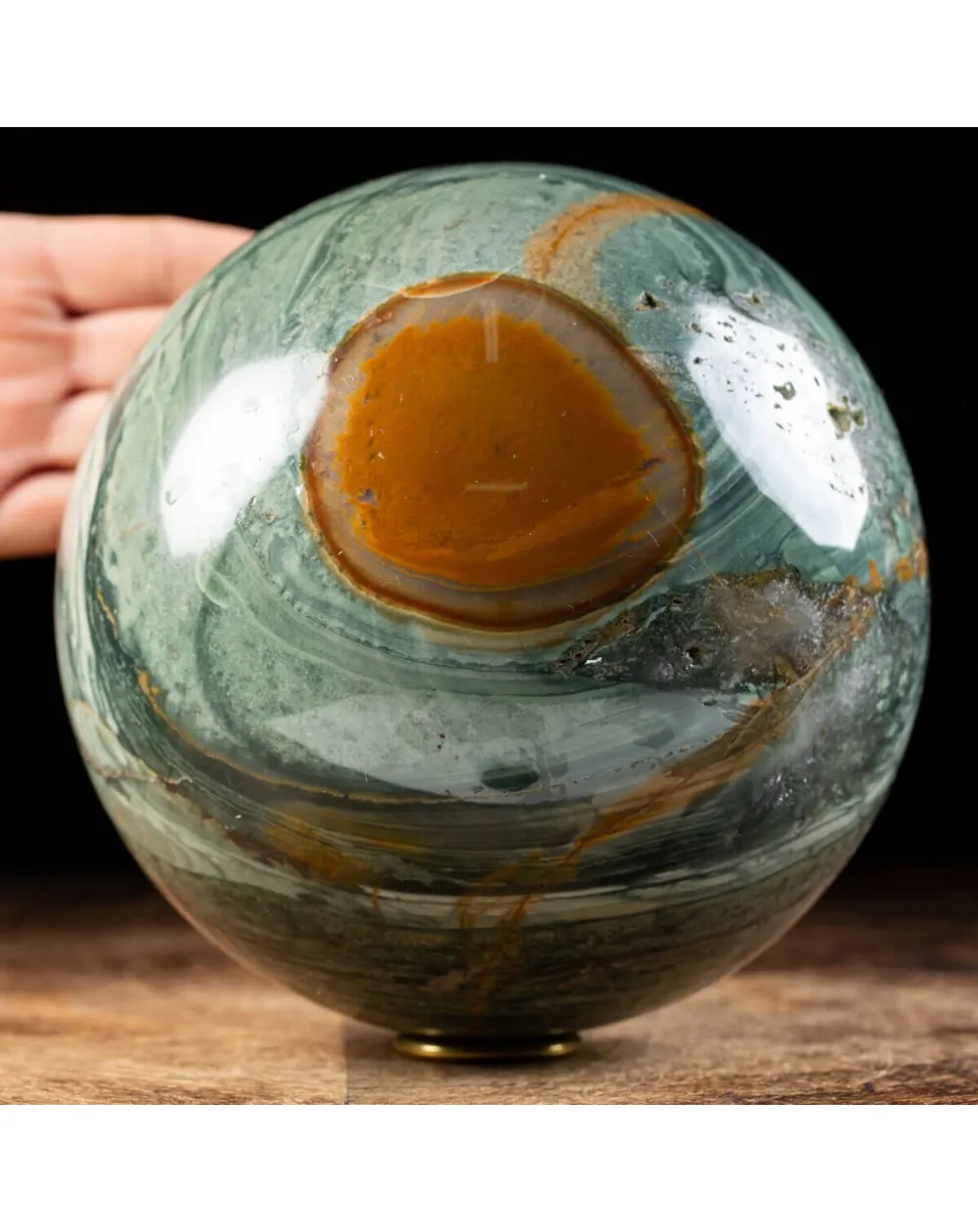 Sfera in Agata policromo