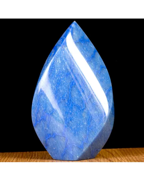 Fiamma in Quarzo Blu Naturale.