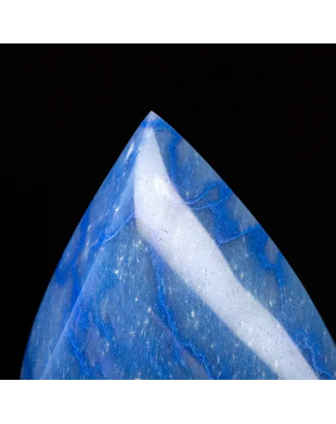 Fiamma in Quarzo Blu Naturale.