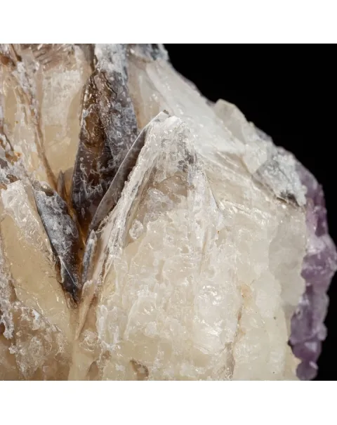 Calcite su Ametista
