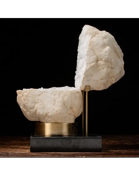 Geode Calcite su Marmo