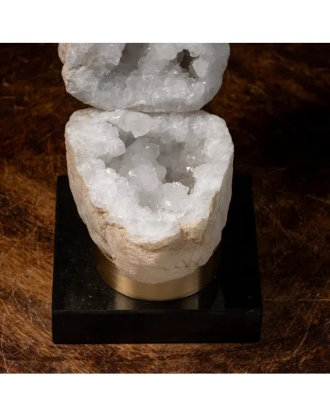Geode Calcite su Marmo