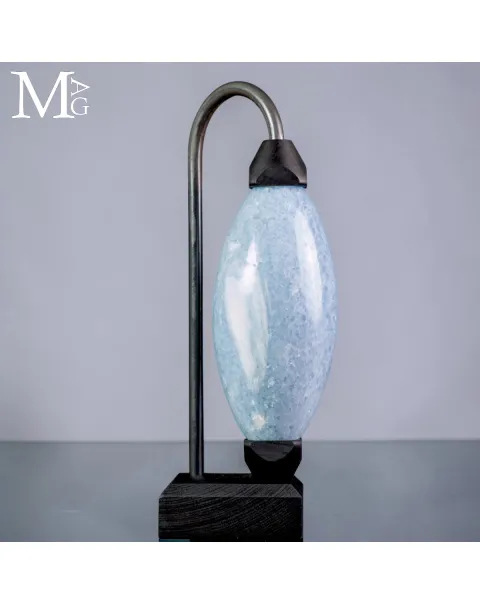 Shiva Lingam in Calcite Blue – Elemento di Design