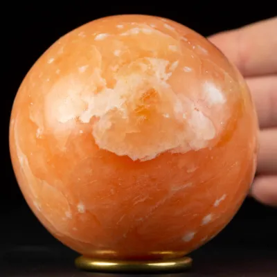 Sfera in Calcite Arancione