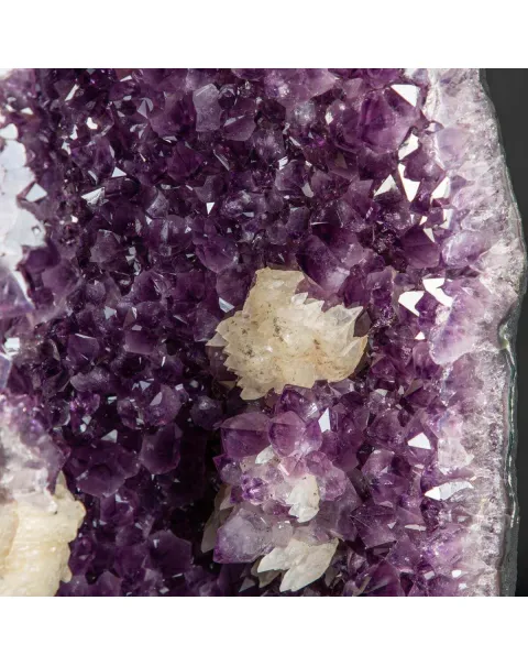 Geode di  Ametista - Grotta di cristalli Viola con Calcite