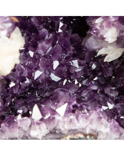 Geode di  Ametista - Grotta di cristalli Viola con Calcite