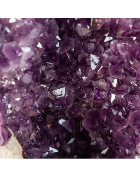 Geode di  Ametista - Grotta di cristalli Viola con Calcite
