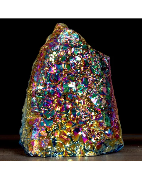 Drusa di Ametista Electroplated – Colori Iridescenti.