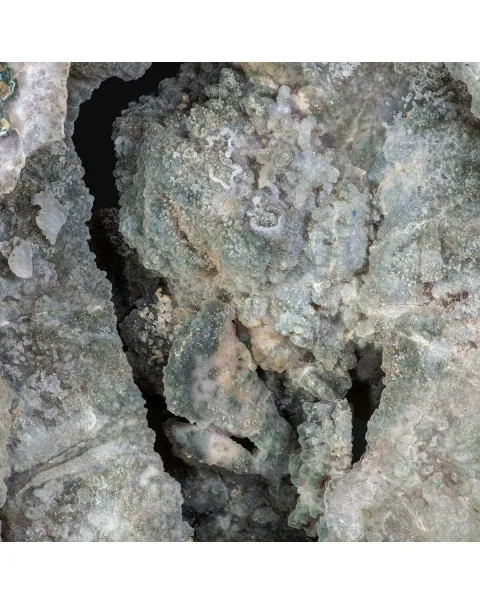Spettacolare  Geode di Calcedonio verde