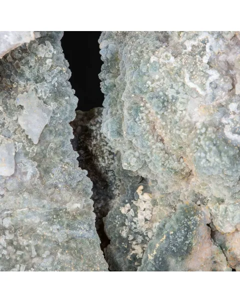 Spettacolare  Geode di Calcedonio verde
