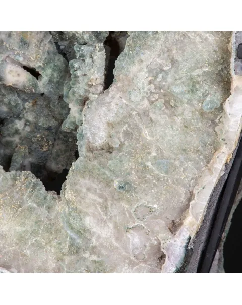 Spettacolare  Geode di Calcedonio verde