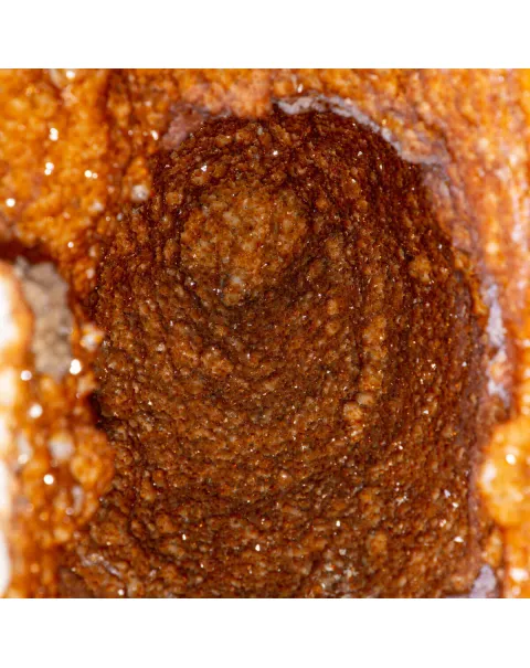 Un Magnifico Geode di Quarzo Citrino dal Brasile - Un Capolavoro Unico