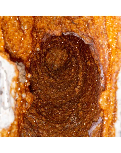 Un Magnifico Geode di Quarzo Citrino dal Brasile - Un Capolavoro Unico