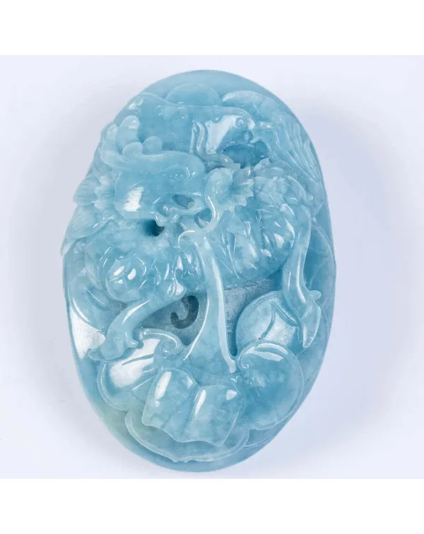 Intaglio in Acquamarina Drago - Fenice 