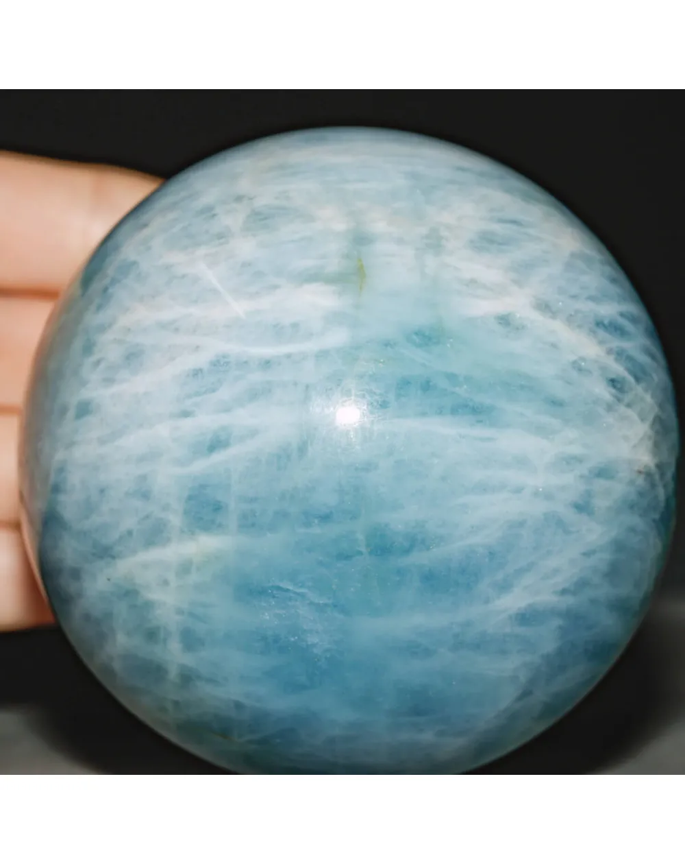 Sfera di Acquamarina dal Pakistan.
