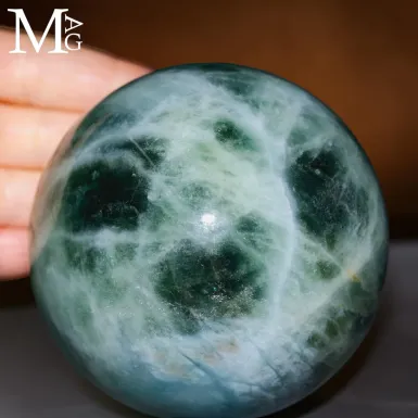Rara Sfera in Berillo Verde, varietà Acquamarina ...