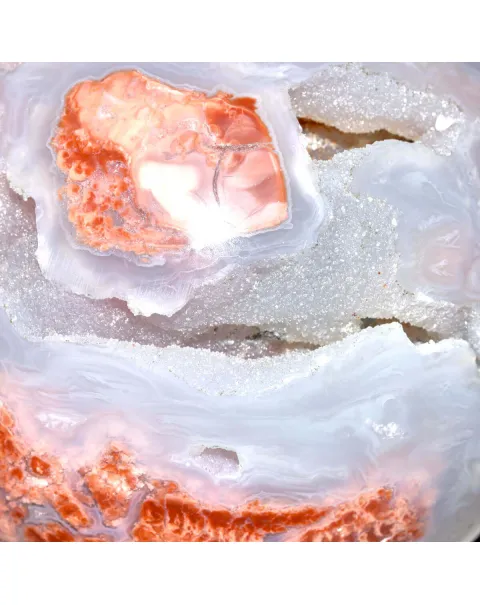 Sfera di Sakura Agate - La Primavera Pietrificata.