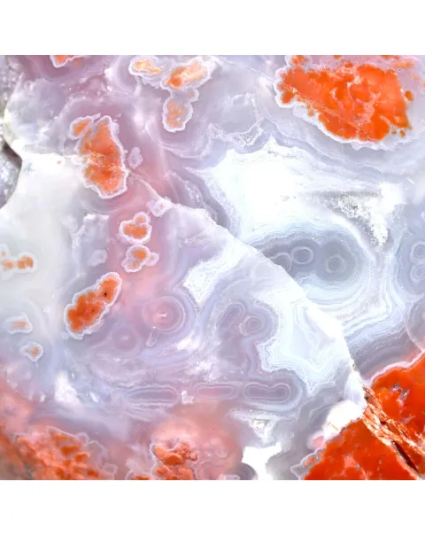 Sfera di Sakura Agate - La Primavera Pietrificata.