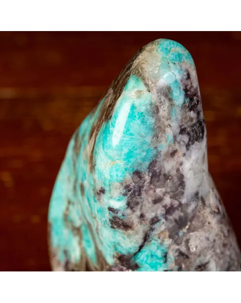 Amazonite Lepidolite e Quarzo Nero: Una Pietra di Guarigione Decorativa.