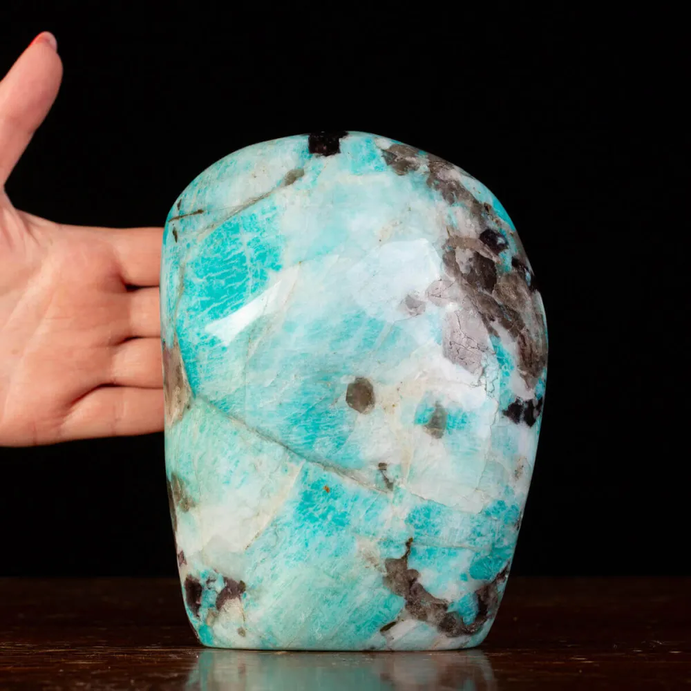 Amazonite, Quarzo Fumé e Lepidolite in Forma Libera.