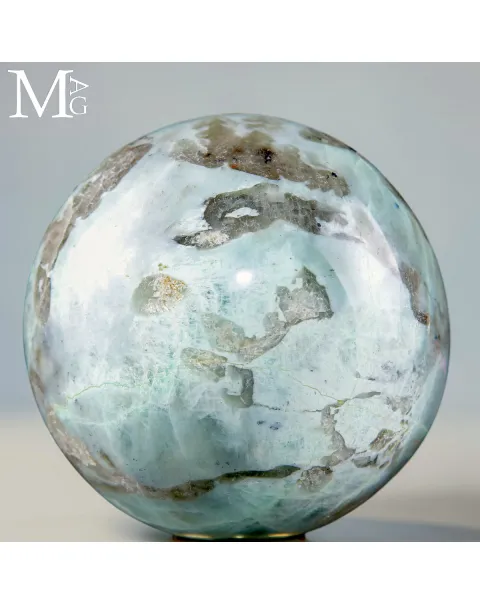 Sfera in Amazzonite con Quarzo Fumé naturale - Madagascar