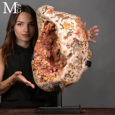 Raro Geode di Ametista Rosa Botrioidale - La Grott...