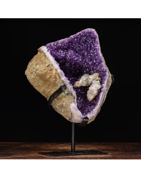 Geode Ametista con Quarzo