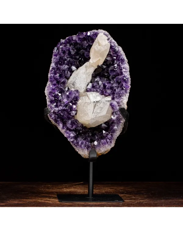 Geode Ametista con Calcite