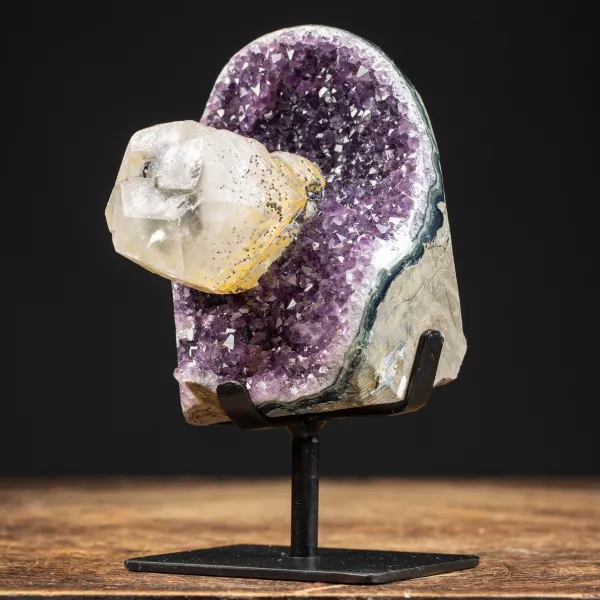 Geode Ametista con Calcite